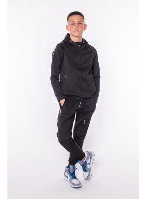 Mungra Taped Tech Tracksuit – Black/White