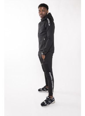 Mungra Taped Tech Tracksuit – Black/White