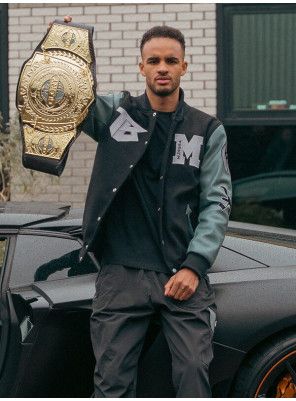 Mungra x TB Varisty Jacket – Black/Grey